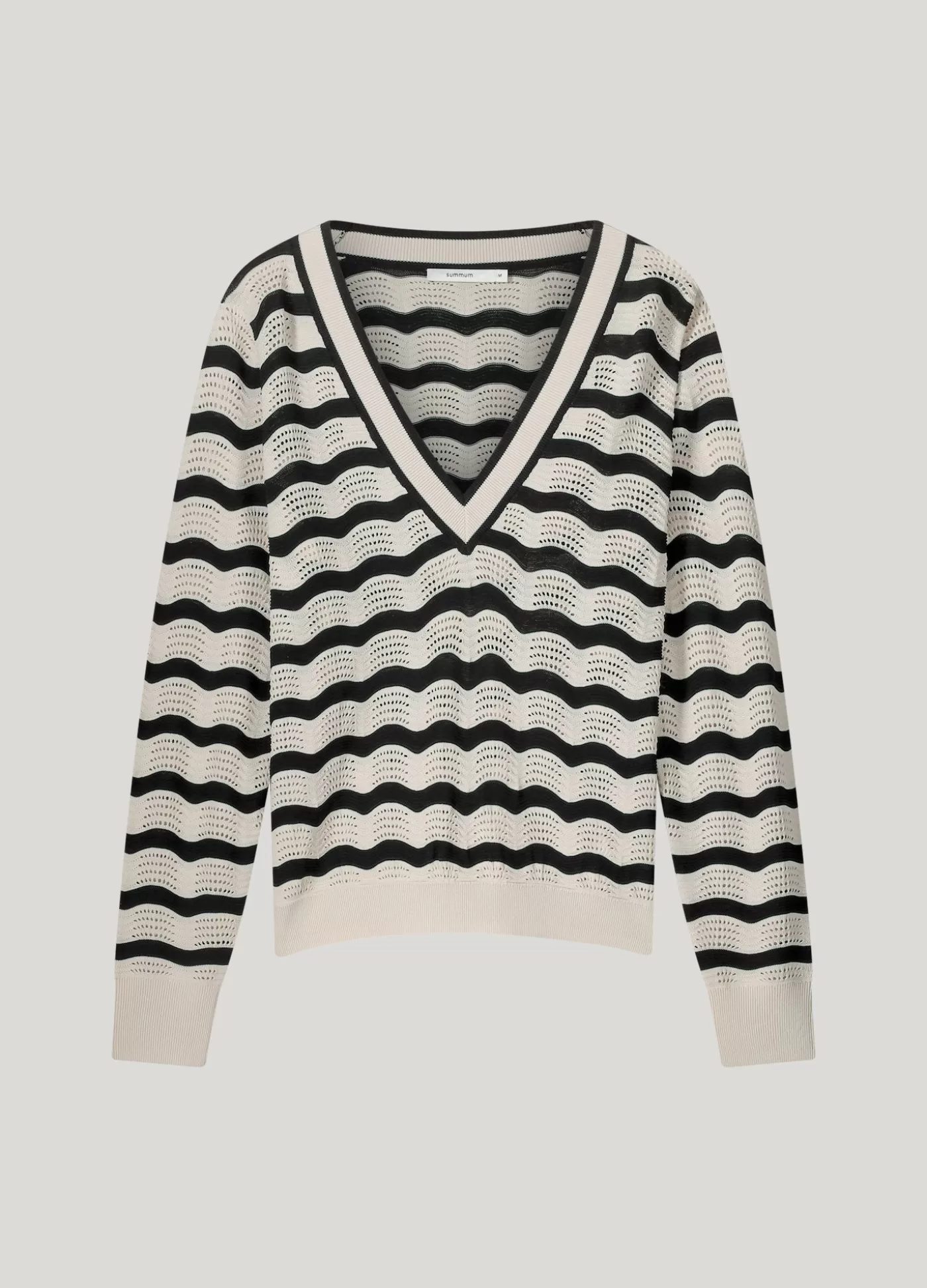 ajour_trui_met_vhals_117519.webp Summum Truien & Vesten<Ajour trui met V-hals