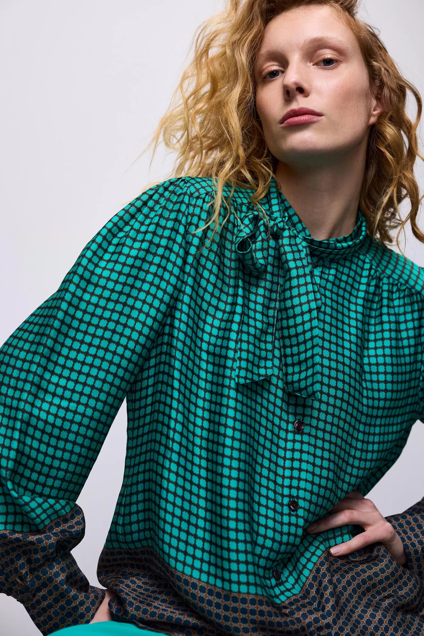 Summum Blouses<Bow tie blouse print