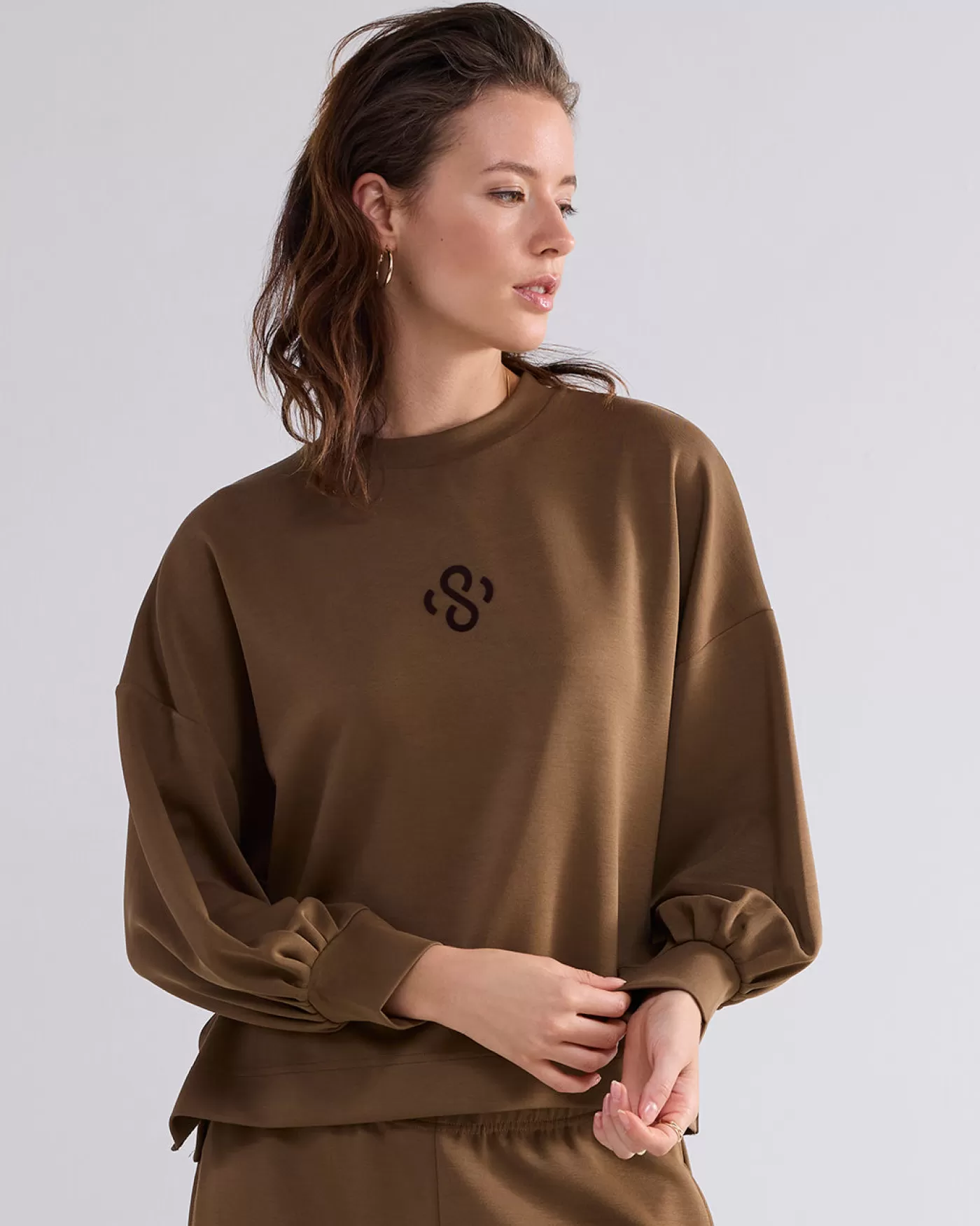 Summum Truien & Vesten<Boxy sweatshirt scuba