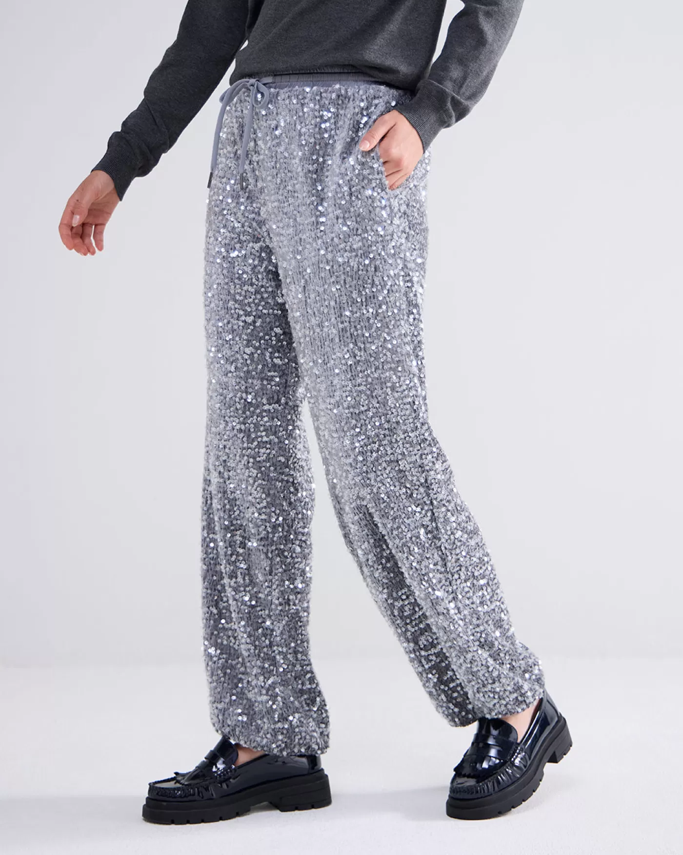 Summum Broeken & Jumpsuits<Broek pailletten velours