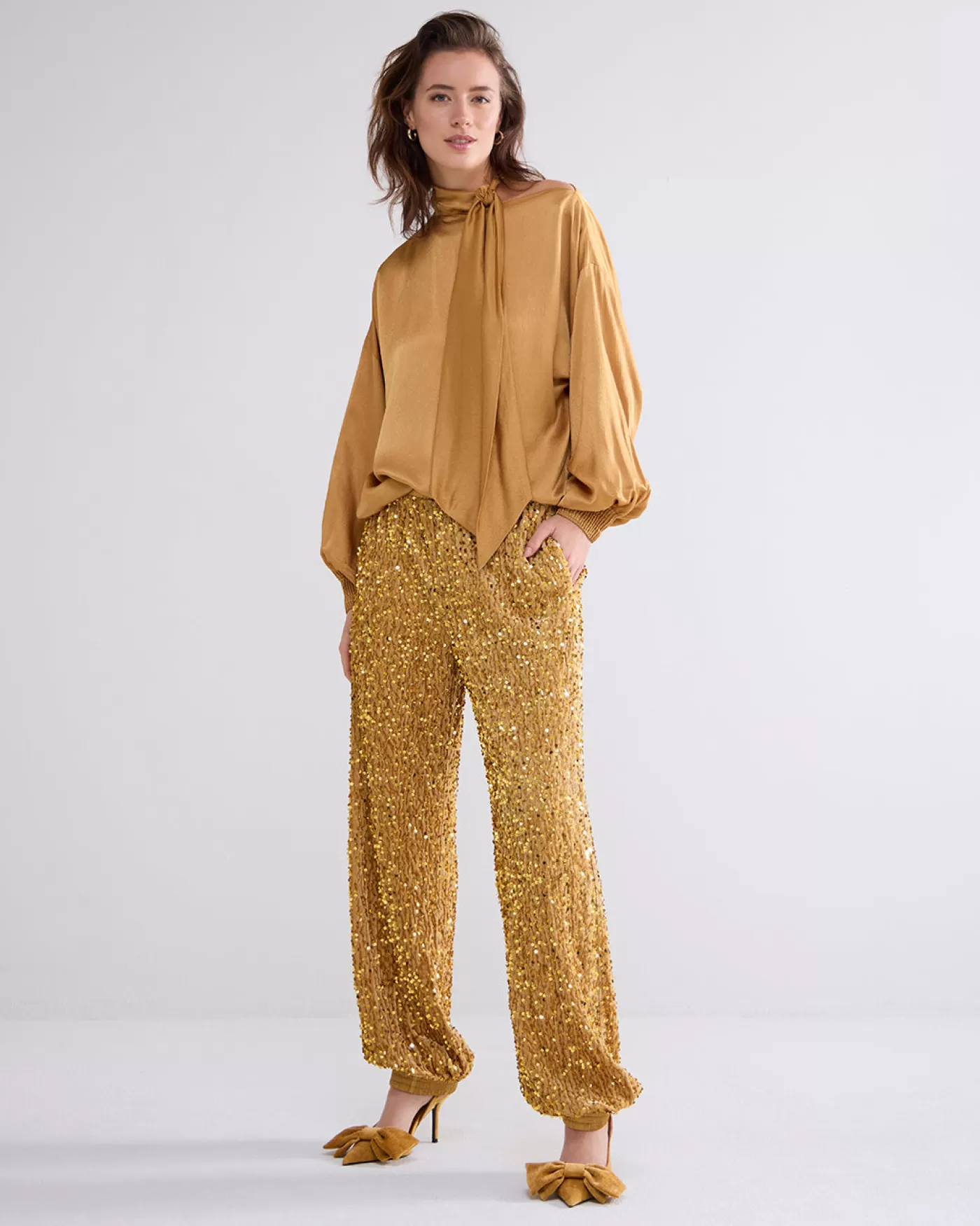Summum Broeken & Jumpsuits<Broek pailletten velours