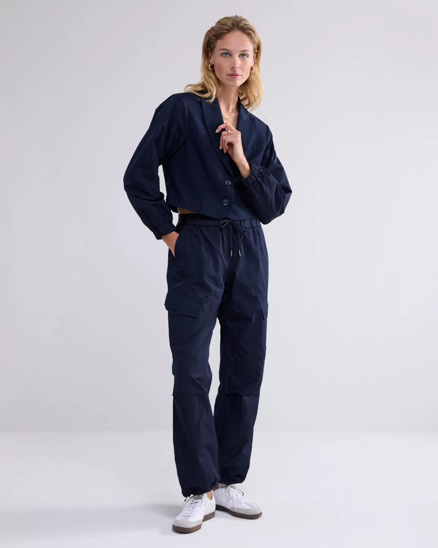 Summum Broeken & Jumpsuits<Cargo broek met elastiek