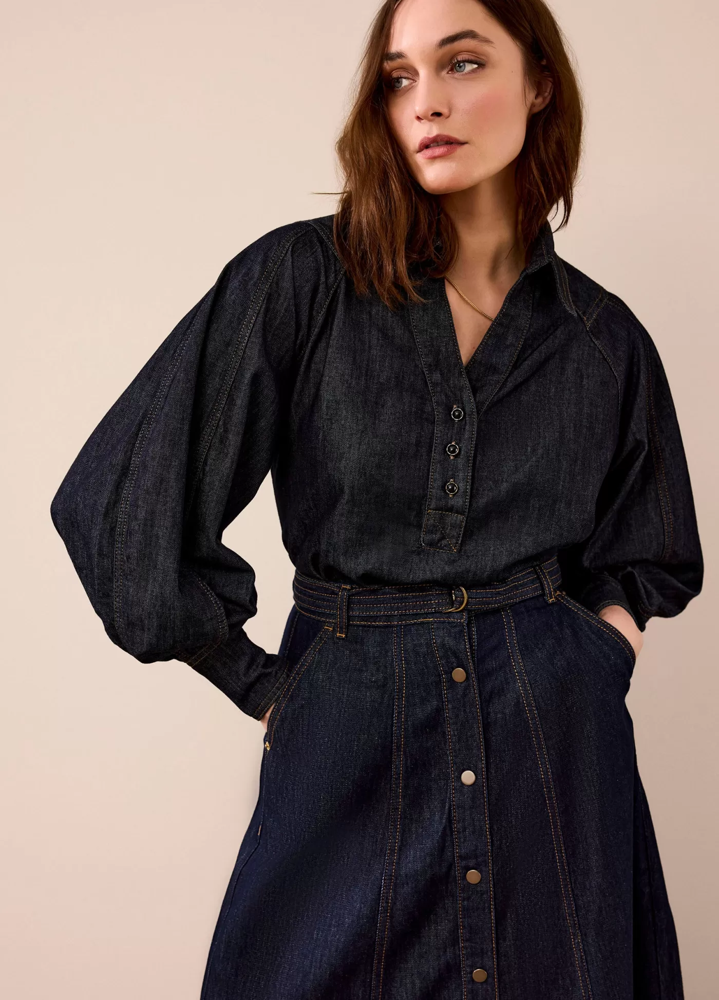 Summum Blouses<Denim blouse