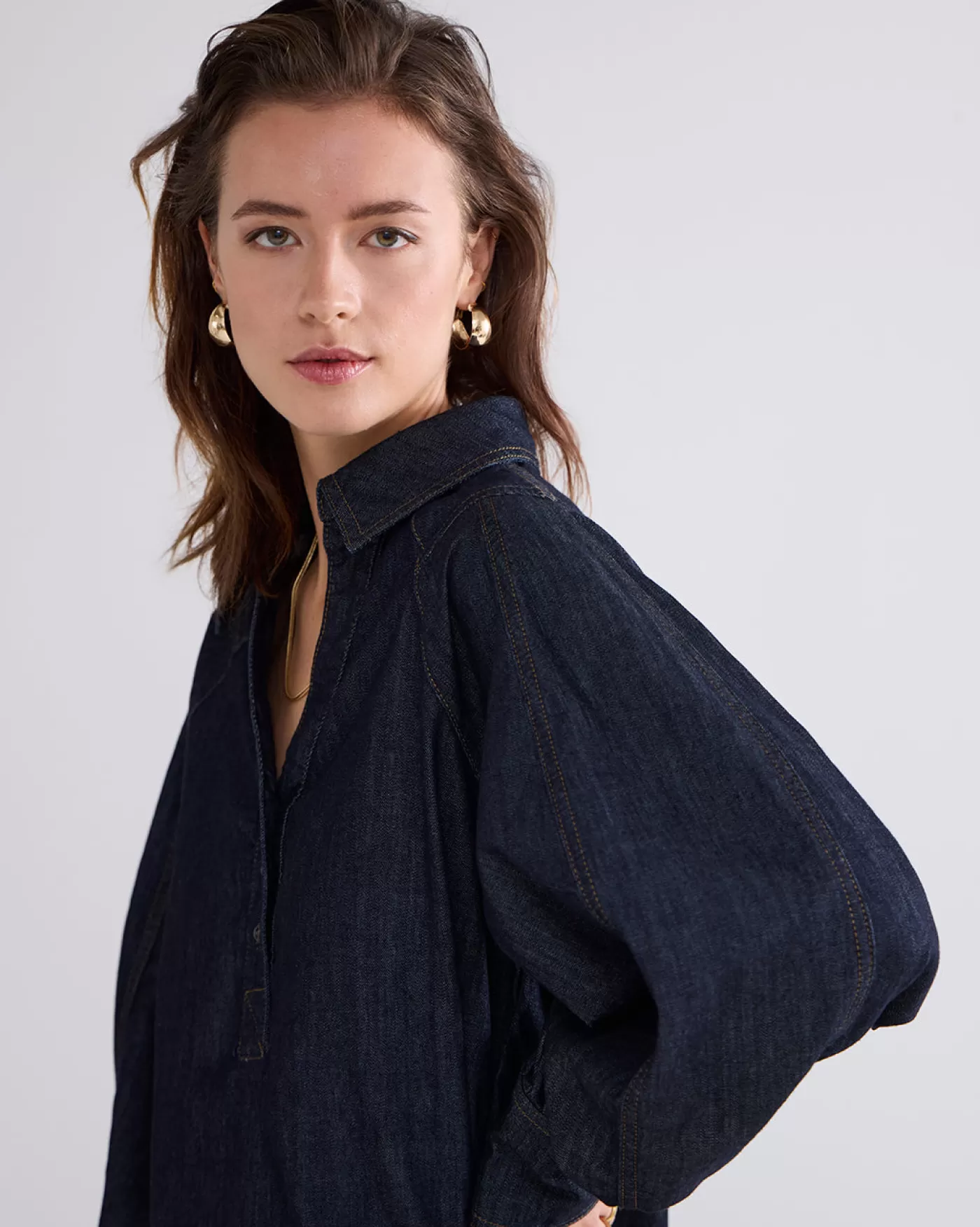 Summum Blouses<Denim blouse