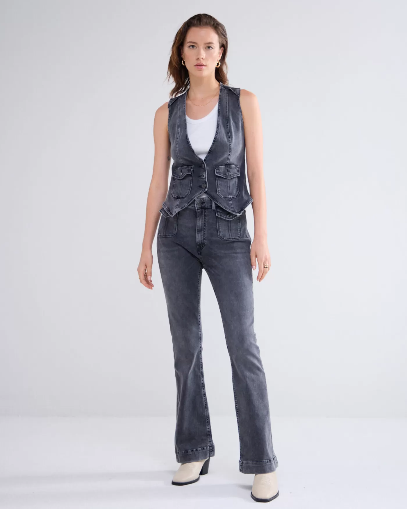 denim_gilet_115626.webp Summum Blazers & Jasjes<Denim gilet