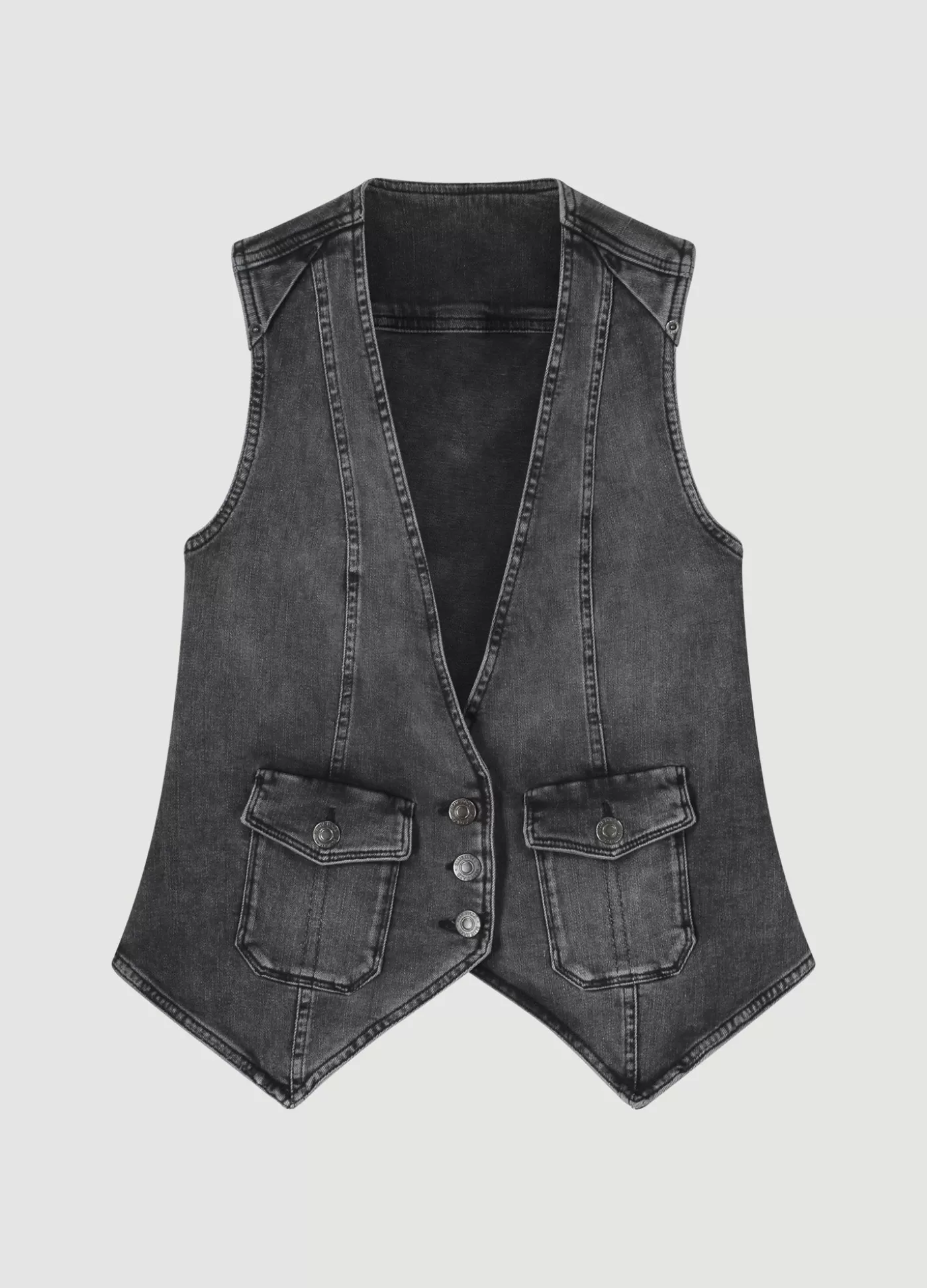 denim_gilet_115631.webp Summum Blazers & Jasjes<Denim gilet