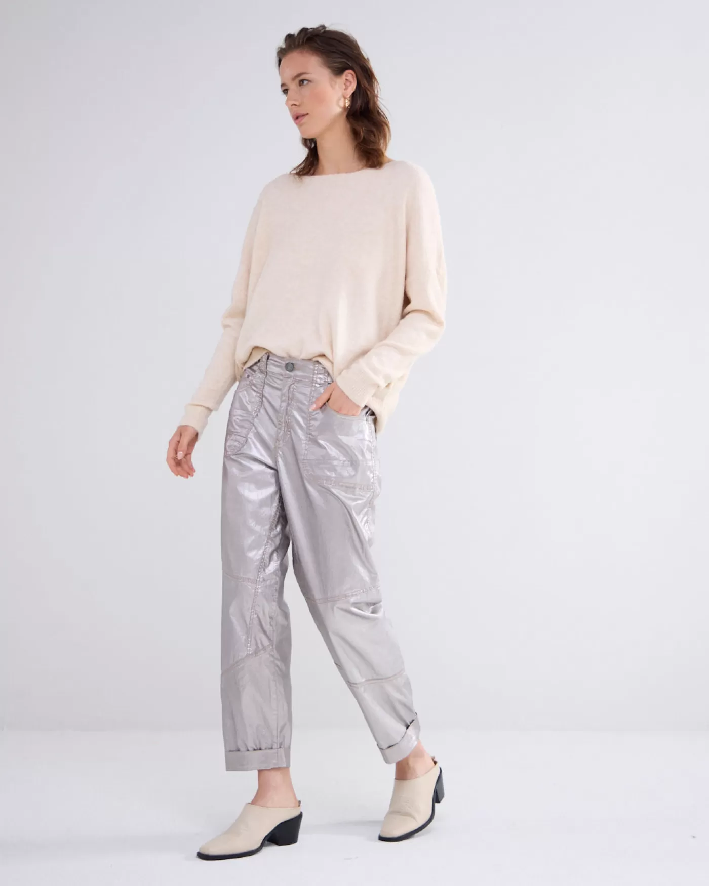 Summum Broeken & Jumpsuits<Foil print pants