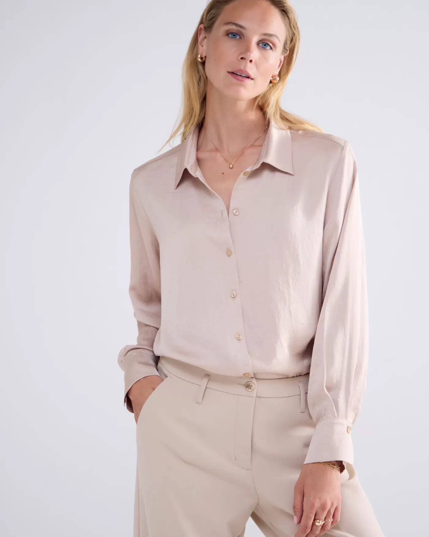 Summum Blouses<Klassiek blouse glanzend