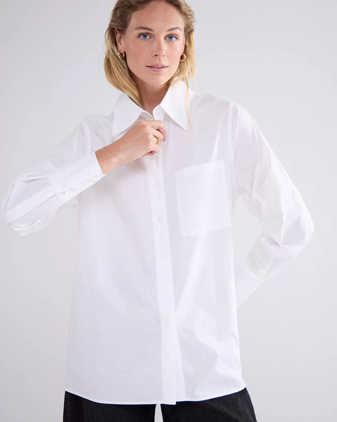 Summum Blouses | Basics<Klassieke knoopjesblouse