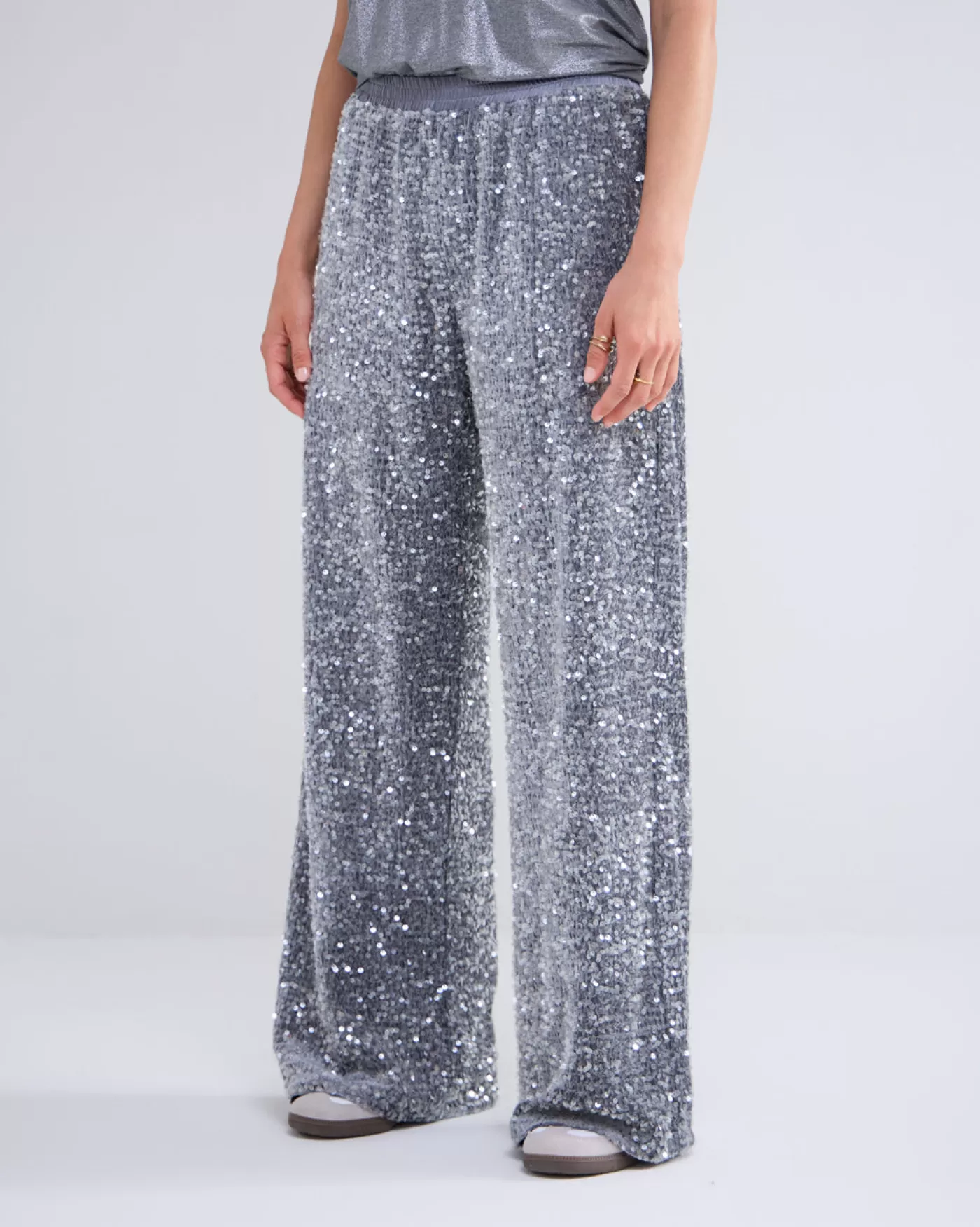 Summum Broeken & Jumpsuits<Lange broek paillettenstof