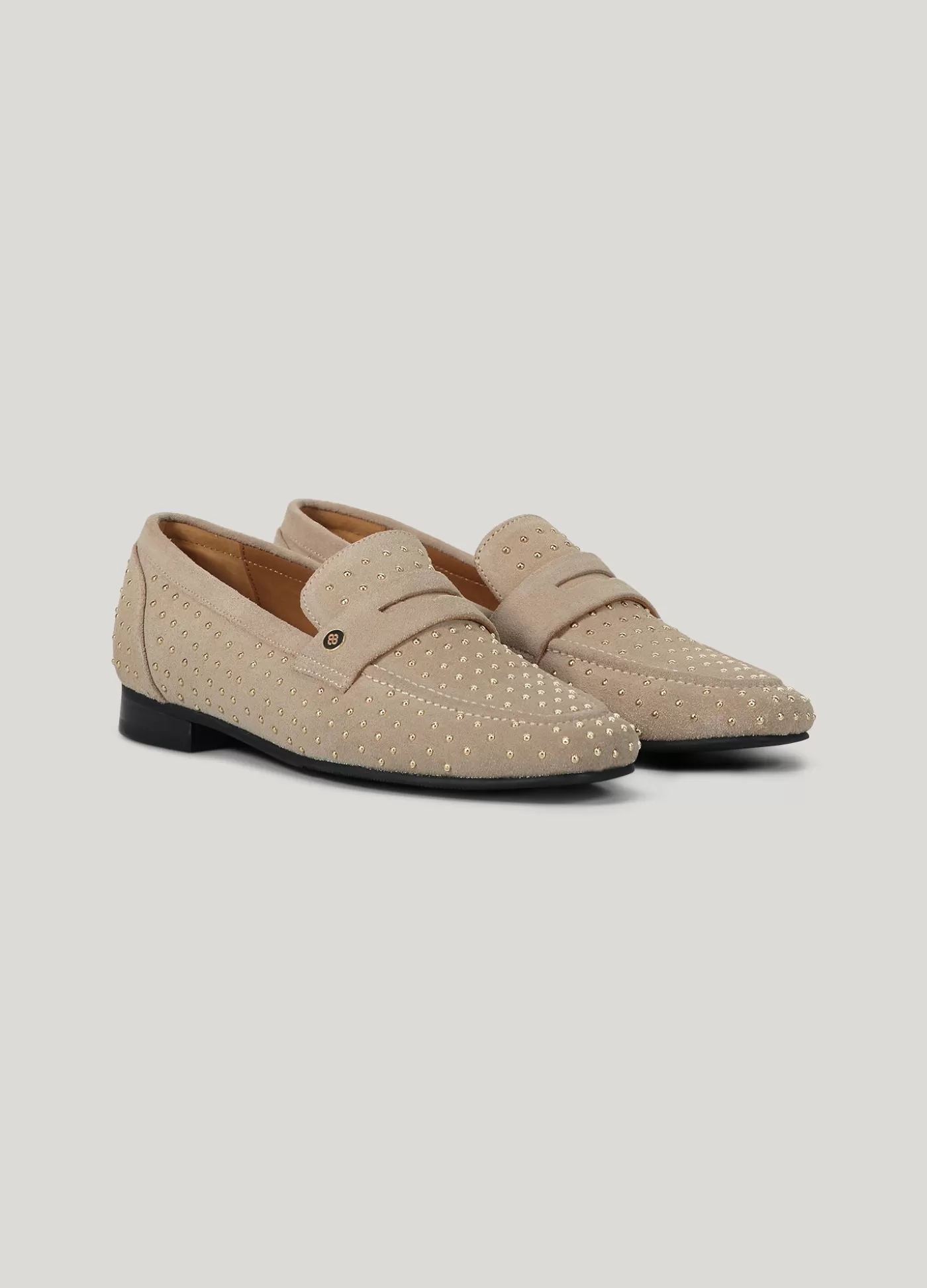 Summum Schoenen<Leren loafers gouden studs