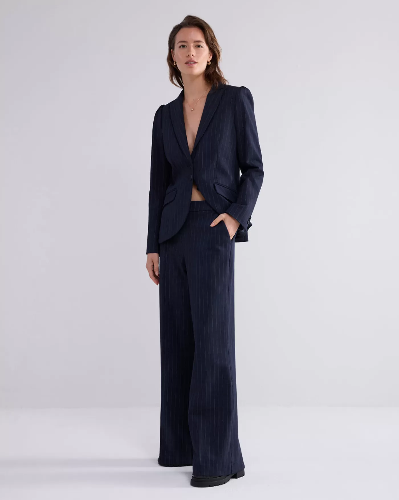 Summum Broeken & Jumpsuits<Lichte flared streepjesbroek