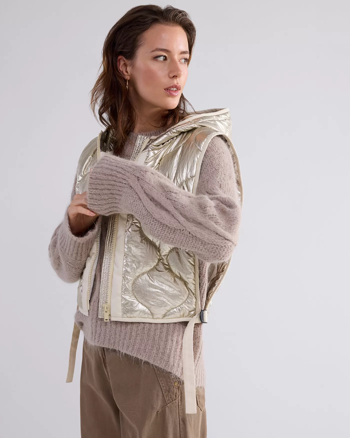 Summum Blazers & Jasjes<Metallic mock collar