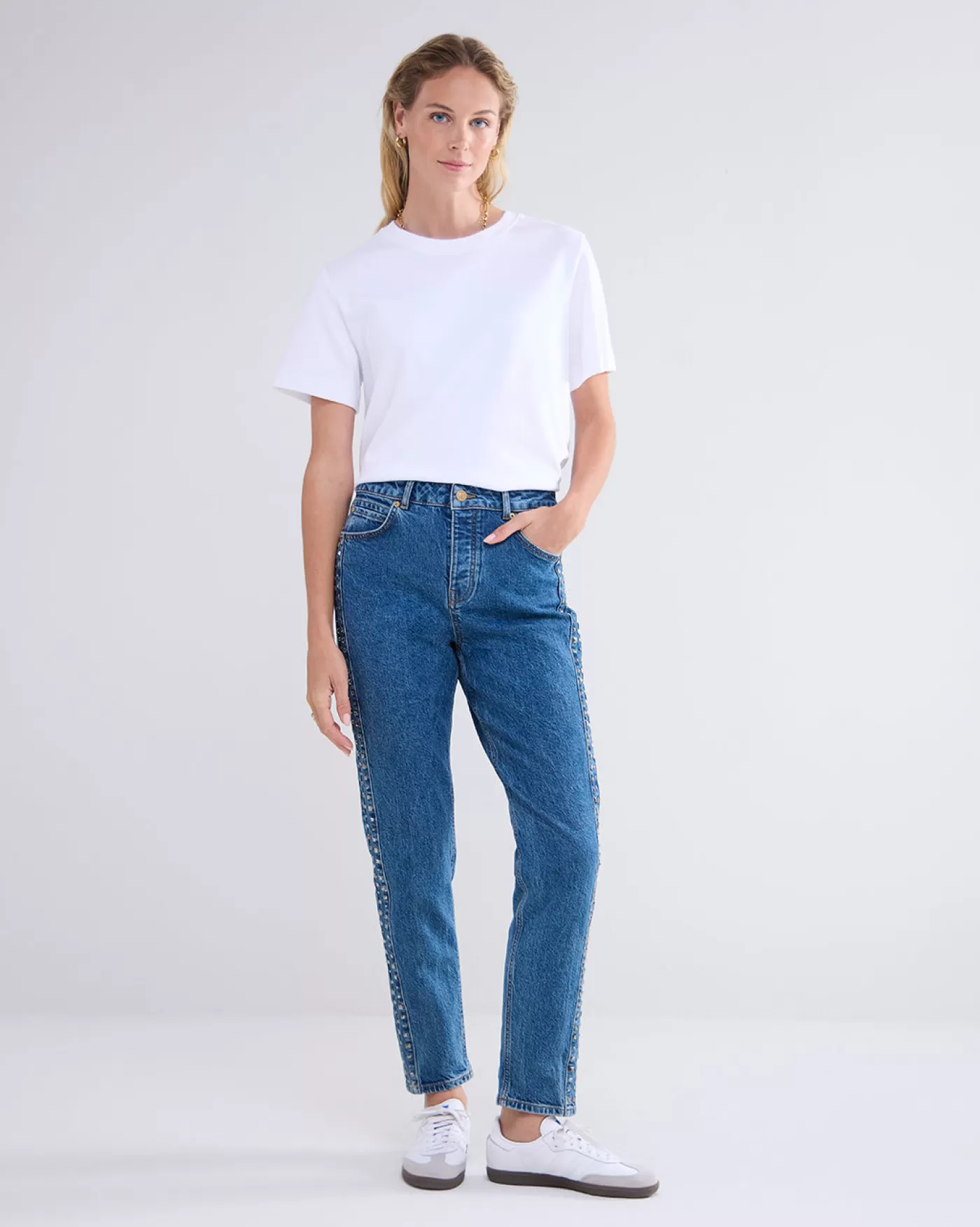 Summum Jeans<Moms fit jeans met studs