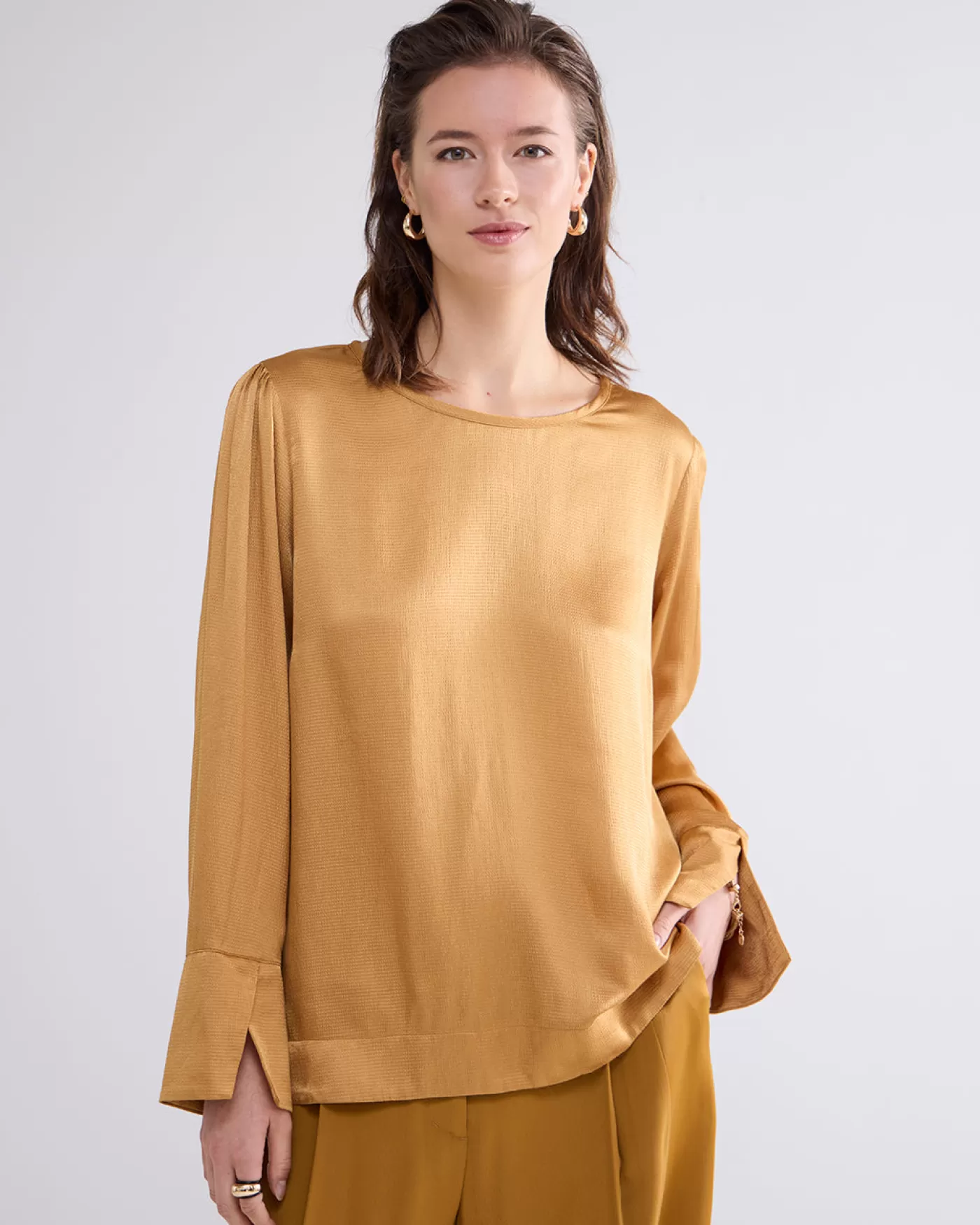 Summum Blouses<Slanke top met glans