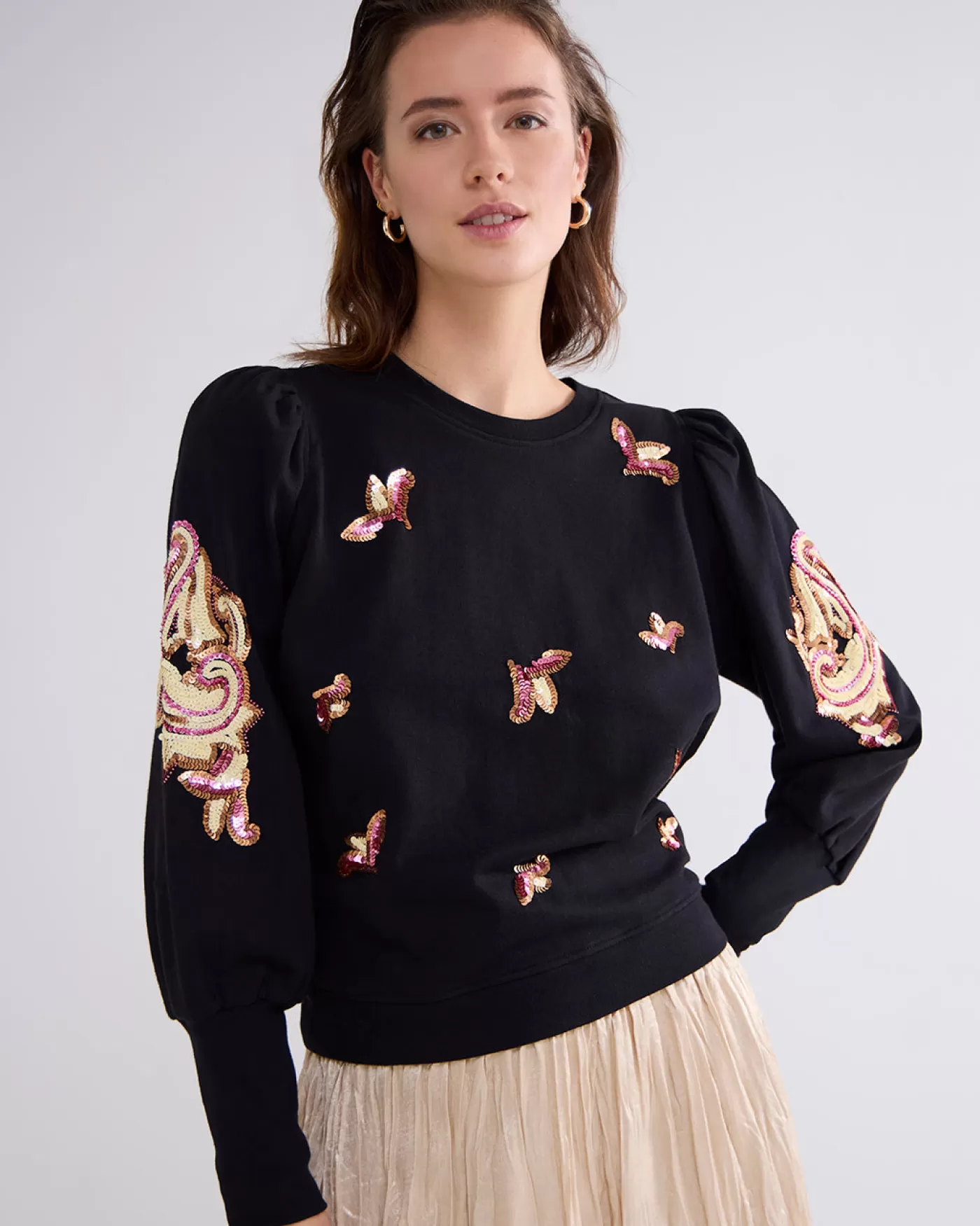 Summum Truien & Vesten<Sweatshirt pailletten