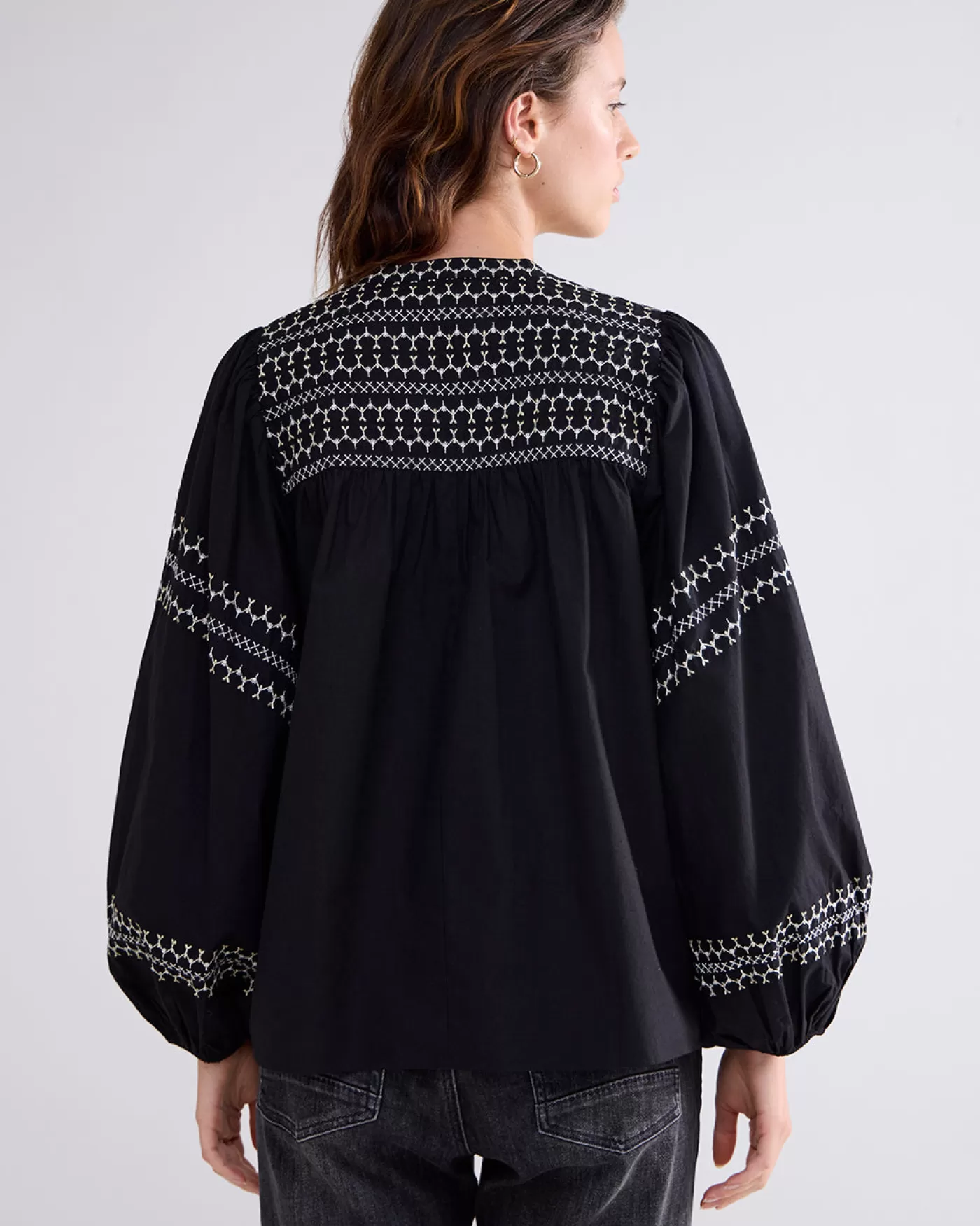 top_met_ballonmouwen_118781.webp Summum Tops & T-Shirts<Top met ballonmouwen