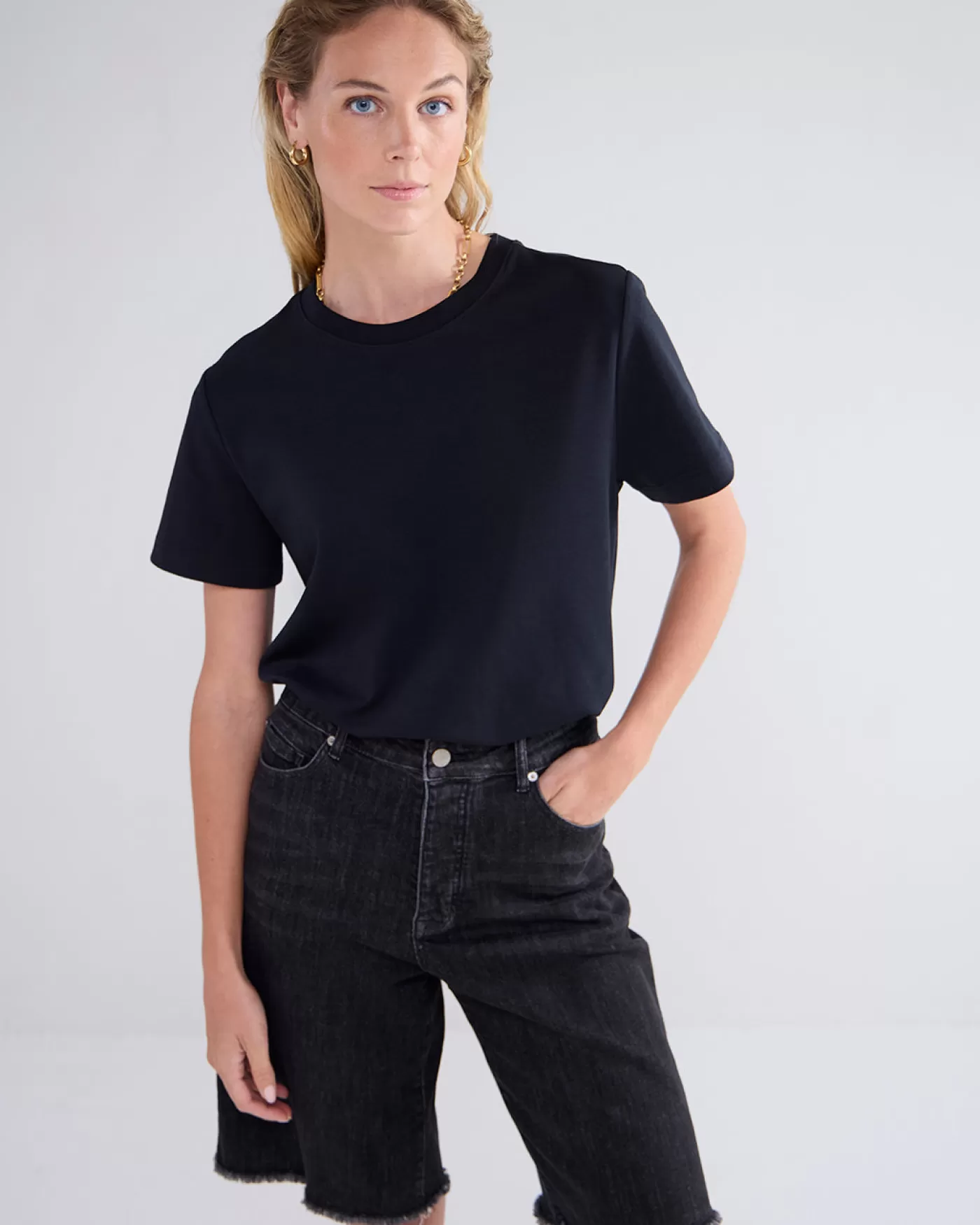 Summum Basics<Top met korte mouwen