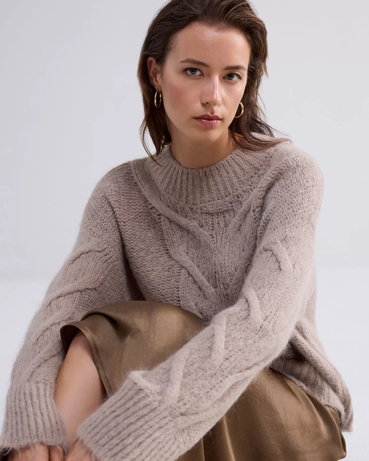 Summum Truien & Vesten<Trui met kabelpatroon