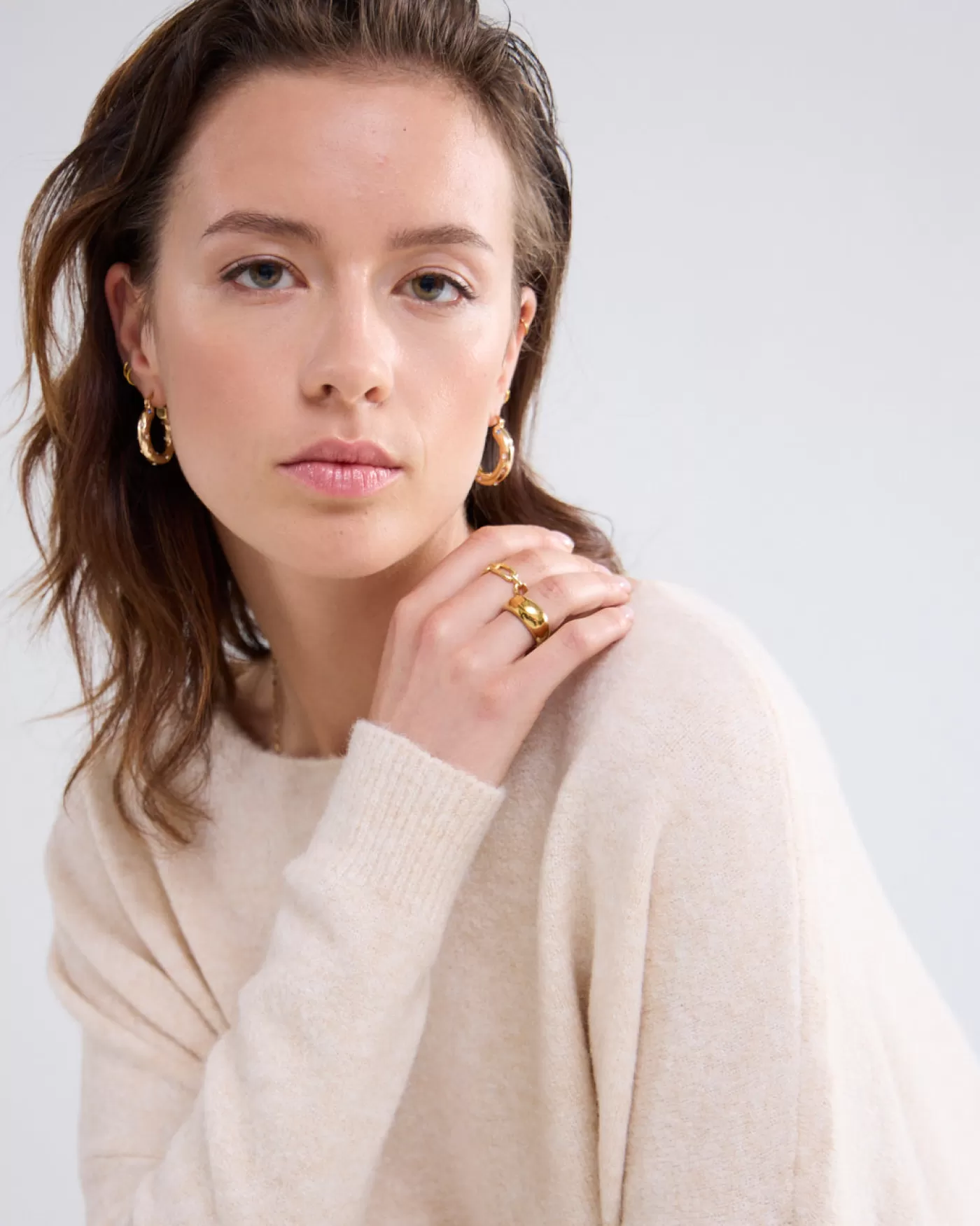 Summum Basics<Trui met wijde boothals