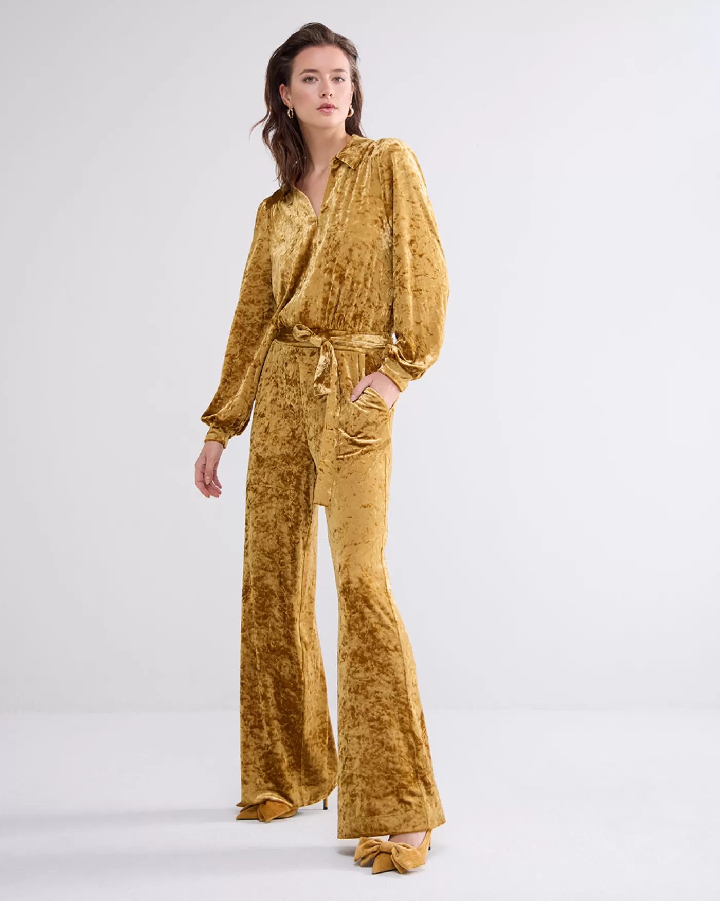 Summum Broeken & Jumpsuits<Velours jumpsuit