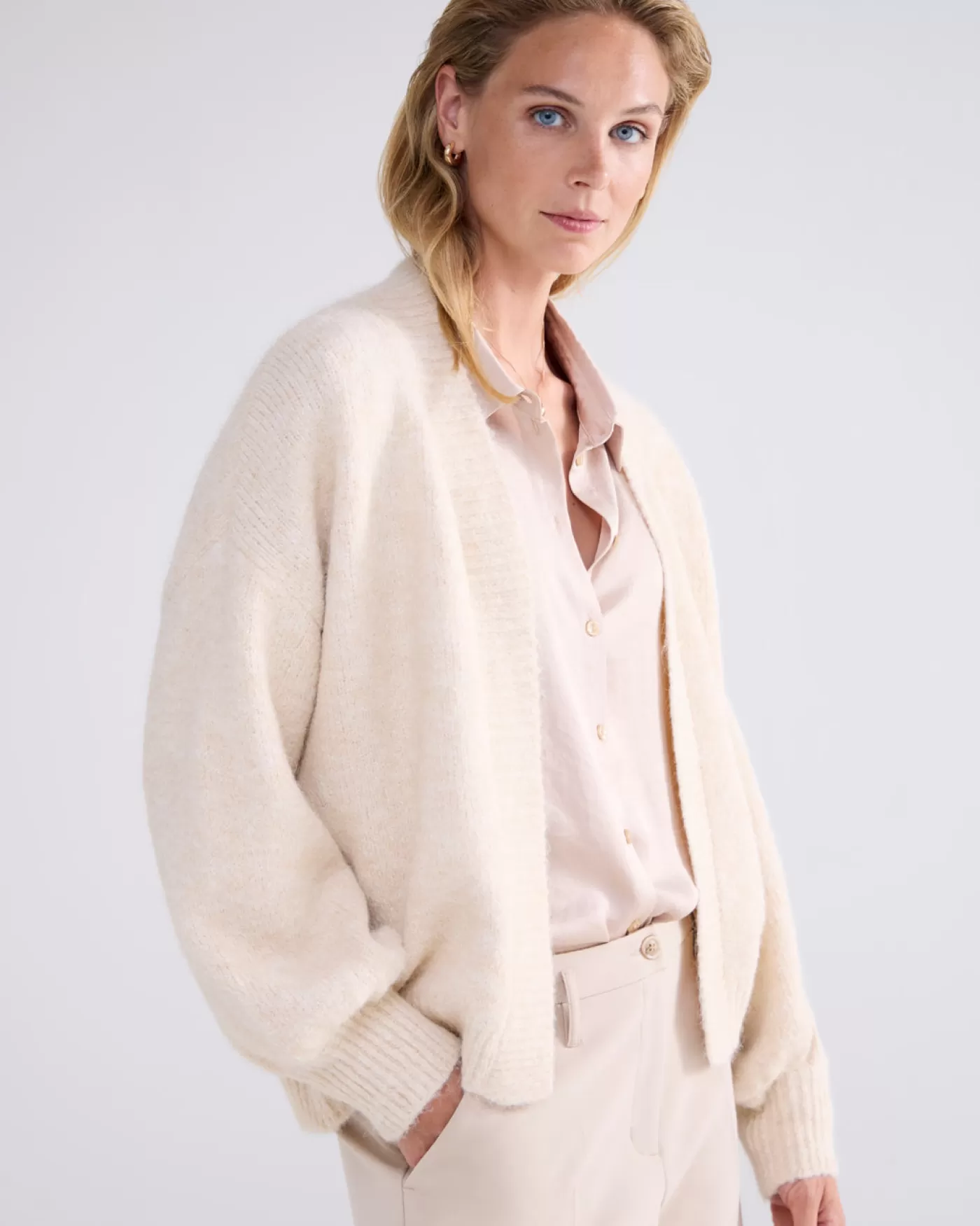 Summum Truien & Vesten<Zacht vest met pofmouwen